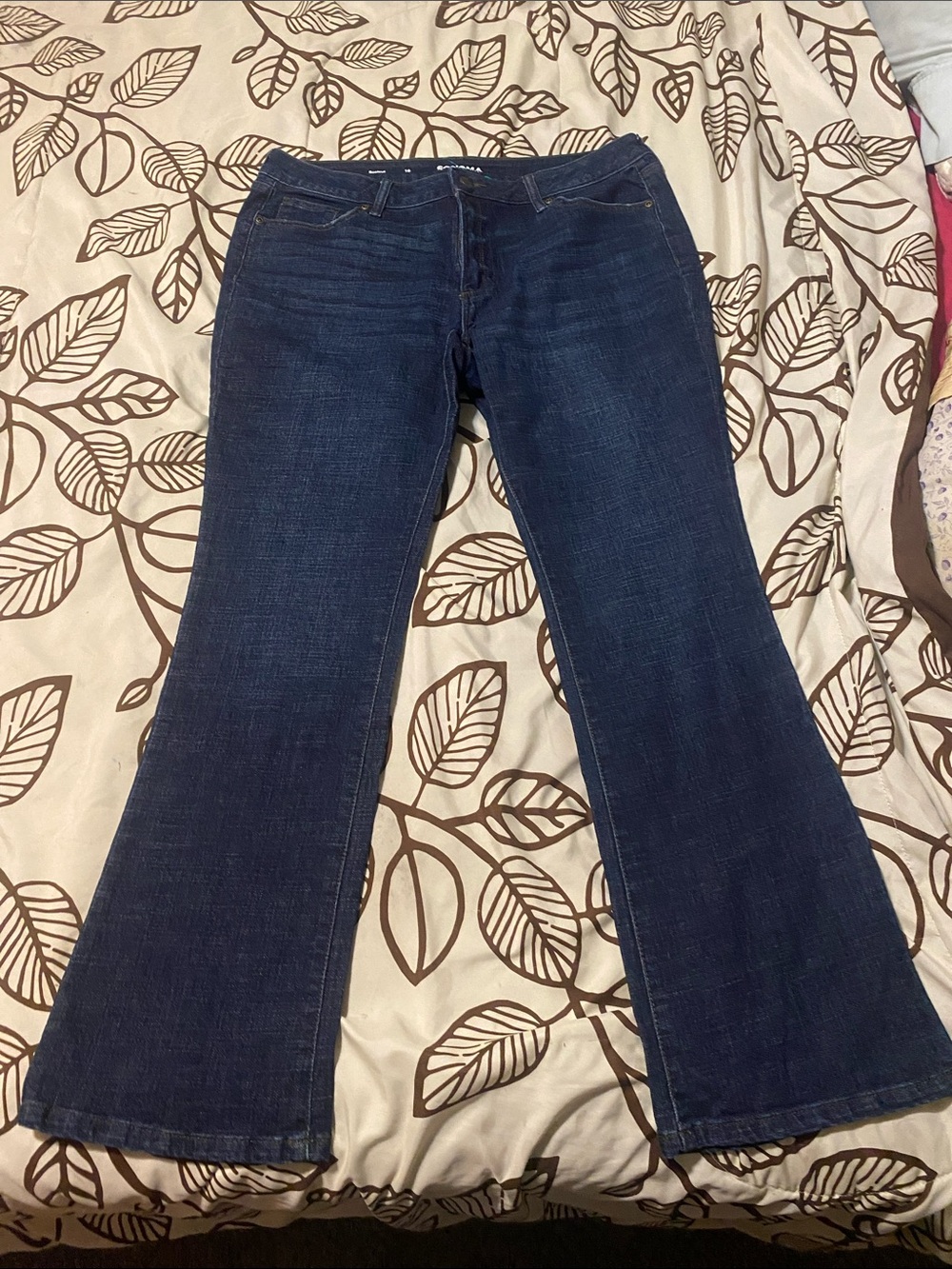 Women's Dark Blue Wide-Leg Jeans - Flare Fit